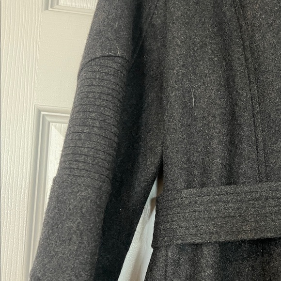 MICHAEL Michael Kors charcoal Belted Trench Coat with Gold Hardware - Picture 6 of 8